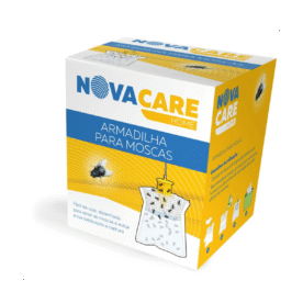 NOVACARE Armadilha para Moscas com Atrativo Orgânico | Reutilizável | Controlo Eficaz de Moscas